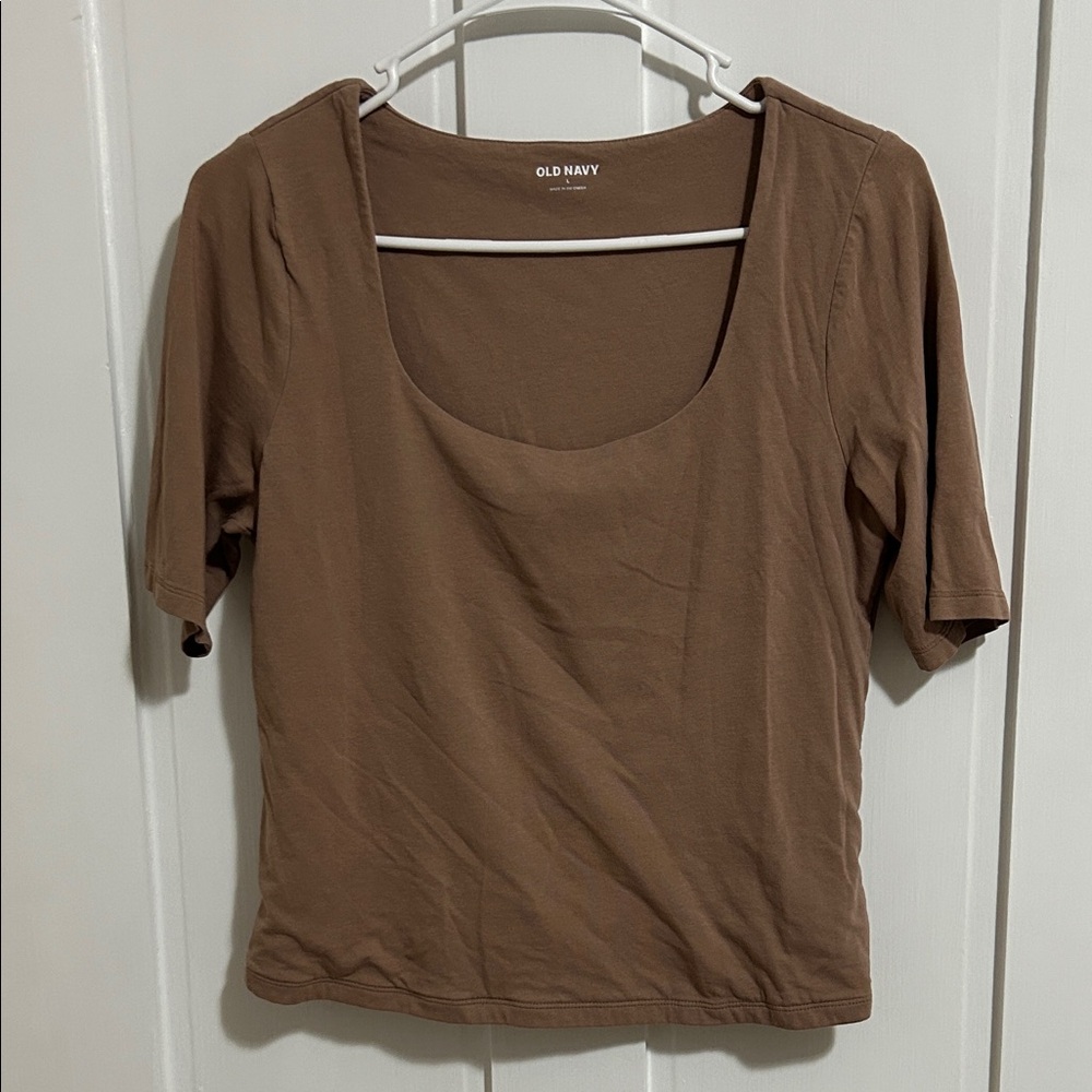 Old Navy Cocoa Short Sleeve Top